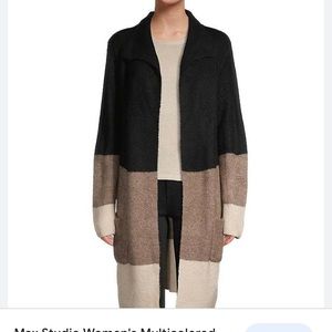 Max Studio Color Block Cardigan. New with tags.